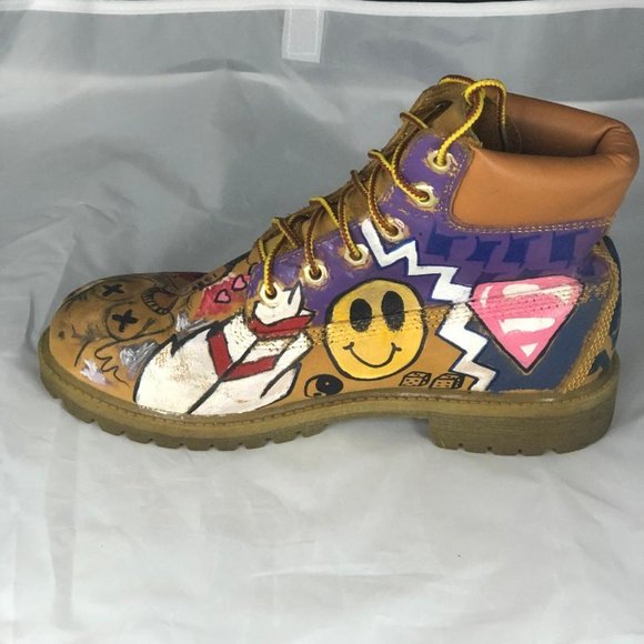 Customized Women's Timberland Boots Womens size 7 Mens Size 5 1/2 - Picture 4 of 11
